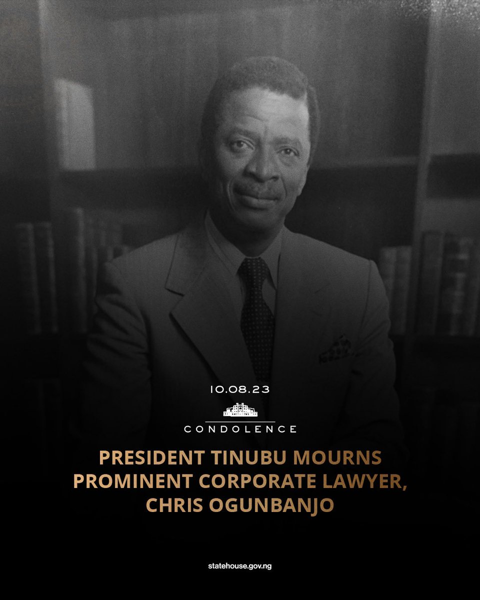 President Tinubu Mourns Death of Prominent Lawyer, Chris Ogunbanjo ...